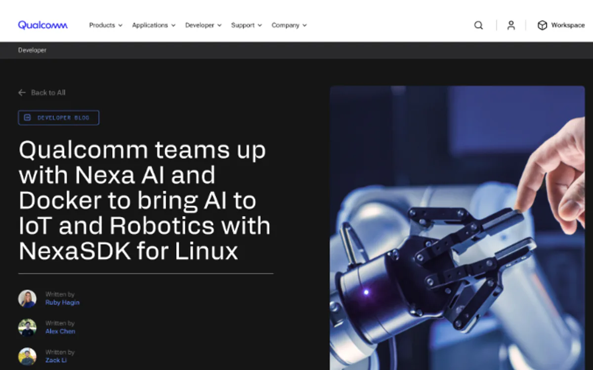 Qualcomm (Blog) recognition screenshot